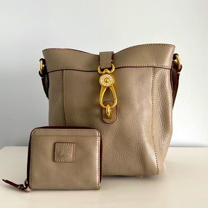 Dooney & Bourke leather purse with small leather wallet.